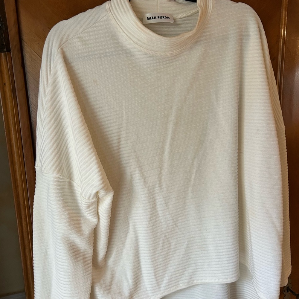 Cream Turtleneck Sweater